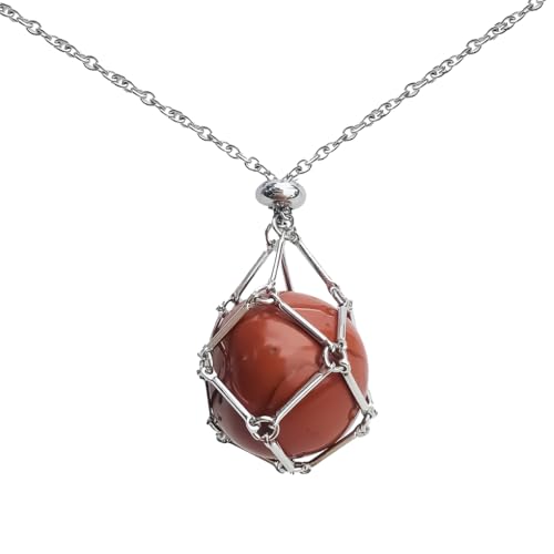 KIXZSAZ Statement mit modischer Halskette mit Kettenanhänger, Stein, Naturstein Halskette, Halskette für Damen, Damen Halskette, Rot KIXZSAZ Statement mit modischer Halskette mit Kettenanhänger, Stein, Naturstein Halskette, Halskette für Damen, Damen Halskette, Rot von KIXZSAZ