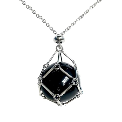 KIXZSAZ Statement mit modischer Halskette mit Kettenanhänger, Stein, Naturstein Halskette, Halskette für Damen, Damen Halskette, Schwarz KIXZSAZ Statement mit modischer Halskette mit Kettenanhänger, Stein, Naturstein Halskette, Halskette für Damen, Damen Halskette, Schwarz von KIXZSAZ