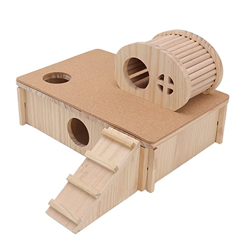 KJAOYU Hamster-Abenteuerleiterhaus, Robustes Holzversteck mit mehrstufiger Spielplattform, perfekt für Haustierbesitzer, die Spaß und Fitness für kleine Tiere suchen KJAOYU Hamster-Abenteuerleiterhaus, Robustes Holzversteck mit mehrstufiger Spielplattform, perfekt für Haustierbesitzer, die Spaß und Fitness für kleine Tiere suchen von KJAOYU