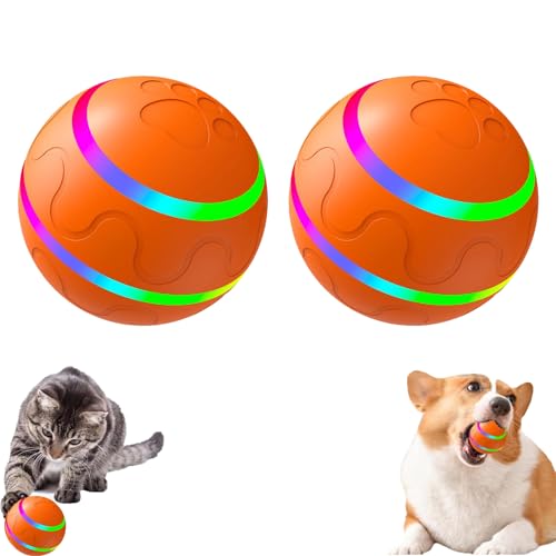 KJSAGFIUGF Jiggle Ball for Dogs, Jiggle Ball Dog Toy for Dogs, Jiggle Ball Dog Toy, Interactive Dog Ball, Jiggle Ball Dog Toy for Large Dogs, Outdoor Interactive Dog Toys (2*A) von KJSAGFIUGF