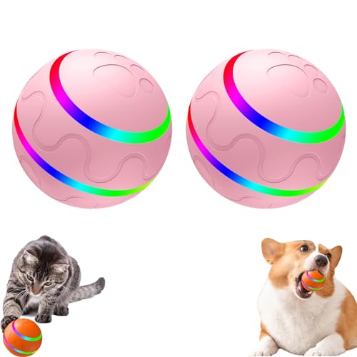 KJSAGFIUGF Jiggle Ball for Dogs, Jiggle Ball Dog Toy for Dogs, Jiggle Ball Dog Toy, Interactive Dog Ball, Jiggle Ball Dog Toy for Large Dogs, Outdoor Interactive Dog Toys (2*B) von KJSAGFIUGF