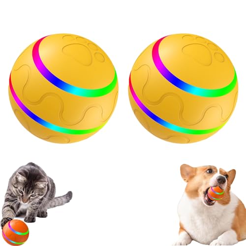 KJSAGFIUGF Jiggle Ball for Dogs, Jiggle Ball Dog Toy for Dogs, Jiggle Ball Dog Toy, Interactive Dog Ball, Jiggle Ball Dog Toy for Large Dogs, Outdoor Interactive Dog Toys (2*C) von KJSAGFIUGF