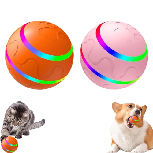 KJSAGFIUGF Jiggle Ball for Dogs, Jiggle Ball Dog Toy for Dogs, Jiggle Ball Dog Toy, Interactive Dog Ball, Jiggle Ball Dog Toy for Large Dogs, Outdoor Interactive Dog Toys (A+B) von KJSAGFIUGF
