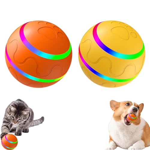 KJSAGFIUGF Jiggle Ball for Dogs, Jiggle Ball Dog Toy for Dogs, Jiggle Ball Dog Toy, Interactive Dog Ball, Jiggle Ball Dog Toy for Large Dogs, Outdoor Interactive Dog Toys (A+C) von KJSAGFIUGF