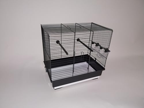 Vogelkäfig Vogelheim Vogelbauer, 40 x 25,5 x 38,5 cm, Schwarz Vogelkäfig Vogelheim Vogelbauer, 40 x 25,5 x 38,5 cm, Schwarz von KK SHOPPING Versandhandel Klaus Kolodzie