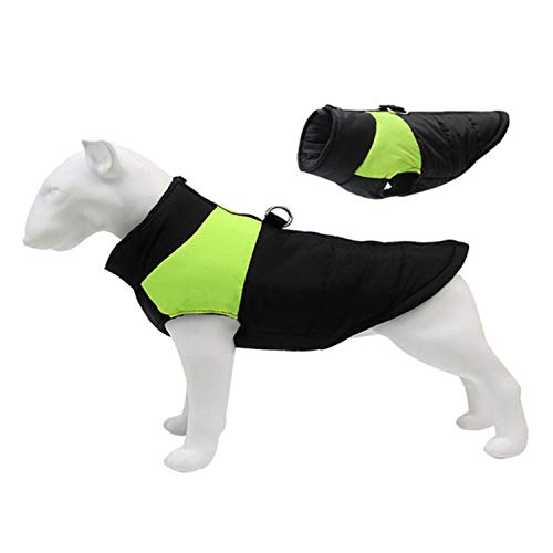 KKDIY Winterwarme Hundekleidung Wasserdichter, gepolsterter Reißverschluss-Jackenmantel für kleine, mittelgroße Hunde Mops Chihuahua Ropa para Perros von KKDIY