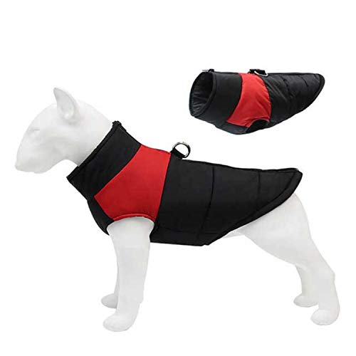 KKDIY Winterwarme Hundekleidung Wasserdichter, gepolsterter Reißverschluss-Jackenmantel für kleine, mittelgroße Hunde Mops Chihuahua Ropa para Perros von KKDIY
