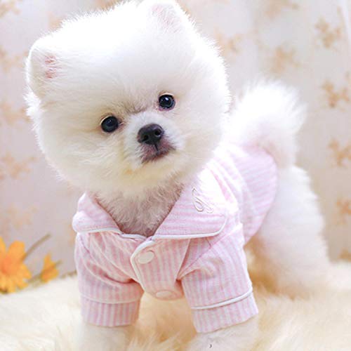 Soft Puppy Dog Pyjamas Katze Schlafkleidung Gestreifte Haustierkleidung Indoor Small Medium Dogs Cats Pyjamas Bathrob Pink Perro Soft Puppy Dog Pyjamas Katze Schlafkleidung Gestreifte Haustierkleidung Indoor Small Medium Dogs Cats Pyjamas Bathrob Pink Perro von KKDIY