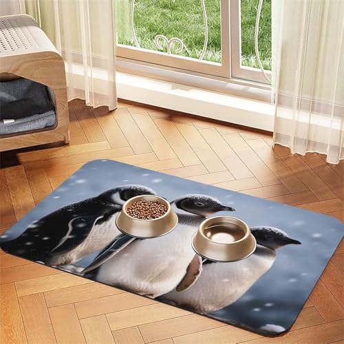 Hundefuttermatten für Böden, 30,5 x 45,7 cm, rutschfest, super saugfähig, spülmaschinenfest, Hundematte für Futter und Wasser, niedlich, schnell trocknend, für Hunde, Welpen, Katzen Hundefuttermatten für Böden, 30,5 x 45,7 cm, rutschfest, super saugfähig, spülmaschinenfest, Hundematte für Futter und Wasser, niedlich, schnell trocknend, für Hunde, Welpen, Katzen von KKLWEGU