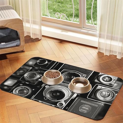 Hundefuttermatten im Vintage-Stil, für Böden, rutschfest, super saugfähig, für Futter und Wasser, niedlich, Gummi, schnell trocknend, 40,6 x 61 cm, für Hunde, Welpen, Katzen Hundefuttermatten im Vintage-Stil, für Böden, rutschfest, super saugfähig, für Futter und Wasser, niedlich, Gummi, schnell trocknend, 40,6 x 61 cm, für Hunde, Welpen, Katzen von KKLWEGU