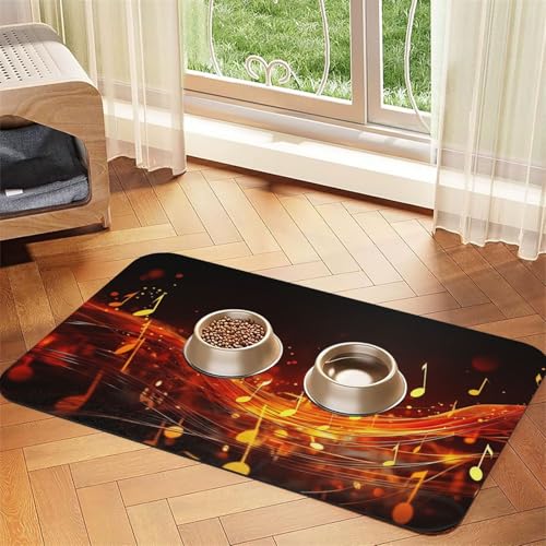 Red Flame Hundefuttermatten für Böden, rutschfest, super saugfähig, für Futter und Wasser, niedlich, Gummi, schnell trocknend, 40,6 x 61 cm, für Hunde, Welpen, Katzen Red Flame Hundefuttermatten für Böden, rutschfest, super saugfähig, für Futter und Wasser, niedlich, Gummi, schnell trocknend, 40,6 x 61 cm, für Hunde, Welpen, Katzen von KKLWEGU