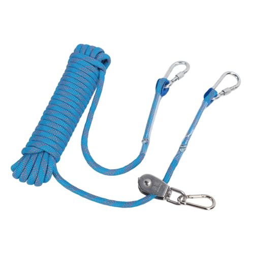 Haustier-Hundeleine, Reflektierende Mehrzweck-Sicherheits-Hundetrainingsleine für Outdoor-Camping, Spaziergänge, 32,8 Fuß (Blau) von KKPLZZ