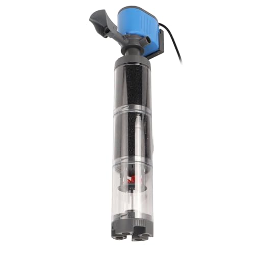 KKPLZZ Aquariumfilter, 5-in-1, Leistungsstarke Multifunktionspumpe, Tauchfähiger Innenfilter für Salzwasser, Süßwasser, 35 W (EU-Stecker 220 V) von KKPLZZ