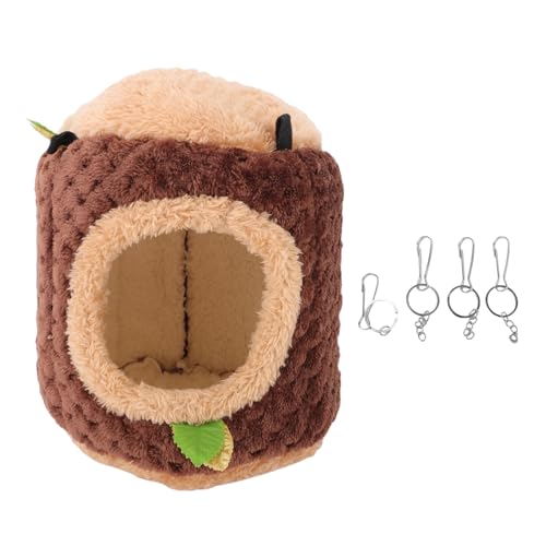 KKPLZZ Hanging Versteck Hamster Käfig, Halb Geschlossene Weiche Plüsch -Hängemattenhaus für Kleine Tiere Wie Hamster Eichhörnchen Zuckerglarten von KKPLZZ