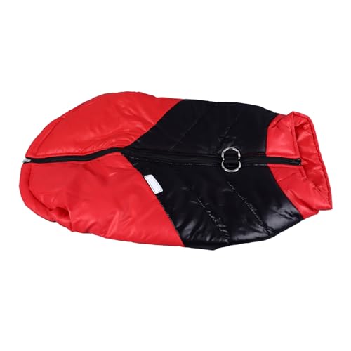 KKPLZZ Hundemantel, Warm, Wasserdicht, Reflektierend, Winddicht, Weich, Verdickt, Haustierweste, Jacke für den Winter (Rot) von KKPLZZ