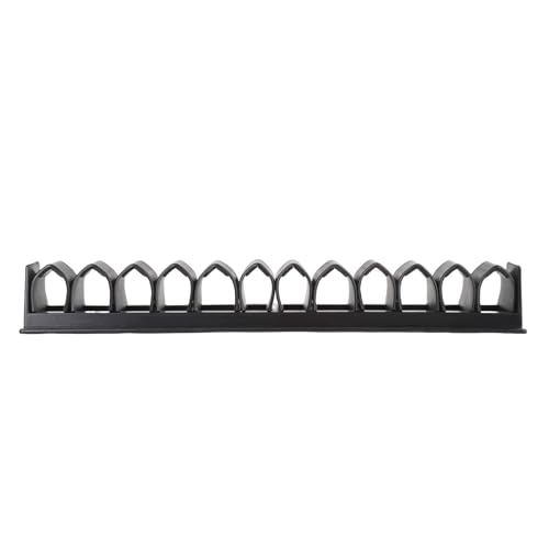 Pferdepeitsche Pflanzenhalter Abs Wandmontage Pferdepeitsche Rack Organizer Hält Bis zu 12 Peitschen für die Aufbewahrung des Fischereistangens Schwarz von KKPLZZ