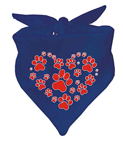 Kleiner Fratz Hunde Dreiecks Halstuch (Fb: Navy) (Gr. 2 (68 cm)) Herz aus Pfoten von Kleiner Fratz