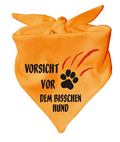 Kleiner Fratz Hunde Dreiecks Halstuch (Fb: gelb) (Gr. 2 (68 cm)) Vorsicht vor dem bisschen Hund von Kleiner Fratz