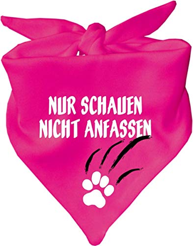 Hunde Dreiecks Halstuch (Fb: pink) (Gr. 1 (55 cm)) Nur schauen Nicht anfassen von Kleiner Fratz