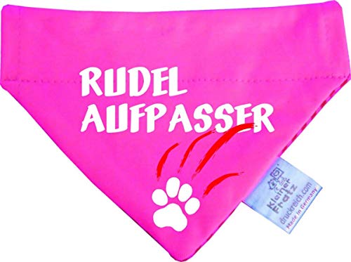 Kleiner Fratz Hunde Durchzugstuch (Fb: pink-Navy) (Gr.L - 28 x 20 cm) Rudelaufpasser von Kleiner Fratz
