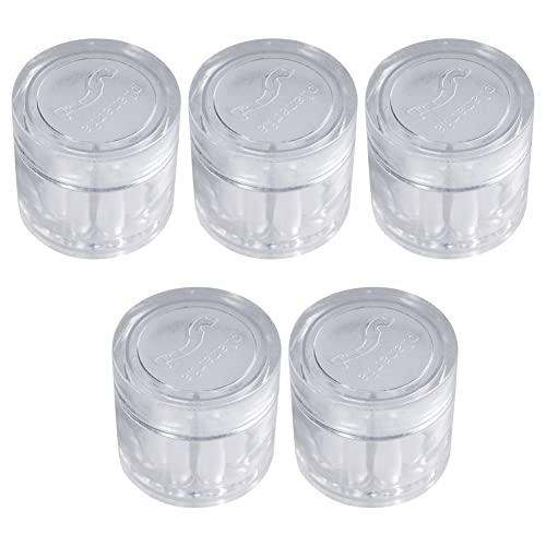 KLKNE 5 x Aquariumbehälter aus Kunststoff, für Planarische Wurmrohre, 8 Löcher, transparent von KLKNE