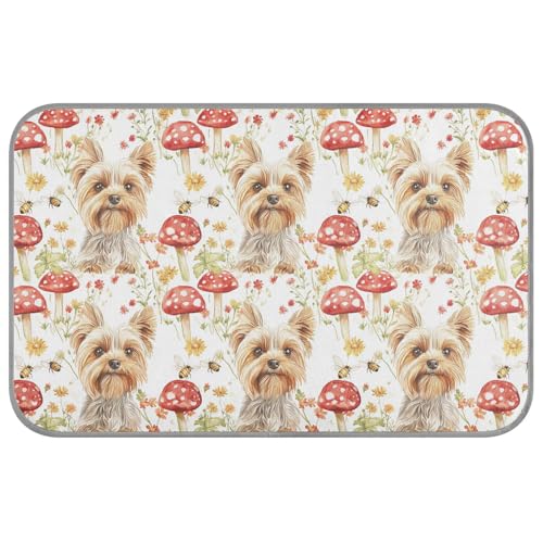 Cartoon-niedliche Yorkshire-Terrier-Hunde, realistische Sommer-Hundematte, selbstkühlendes Hundebett für Kätzchen, Outdoor, Haustier, tragbar, Esterilla, Refrescante para Perros M Cartoon-niedliche Yorkshire-Terrier-Hunde, realistische Sommer-Hundematte, selbstkühlendes Hundebett für Kätzchen, Outdoor, Haustier, tragbar, Esterilla, Refrescante para Perros M von KLL
