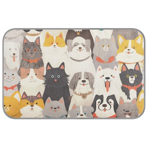 KLL Animal Face Kühlkissen für Hunde und Katzen, selbstkühlendes Kissen für Hunde, Kaninchen, Außenkatze, weicher Manta, erfrischend, Größe M KLL Animal Face Kühlkissen für Hunde und Katzen, selbstkühlendes Kissen für Hunde, Kaninchen, Außenkatze, weicher Manta, erfrischend, Größe M von KLL