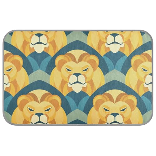 KLL Boho Ägyptische Löwen, geometrische Sommer-Kühlmatten für Hunde, extra selbstkühlendes Katzenbett für Tiere, Outdoor-Katzen-Essentials, Tapete enfriador para Perros M von KLL