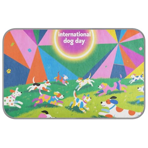 KLL Bunte Happy Dogs Sommer-Kühl-Hundedecke, selbstkühlendes Katzenbett für Katzen, Outdoor, schnurlos, esterilla-refrescante para Perros M KLL Bunte Happy Dogs Sommer-Kühl-Hundedecke, selbstkühlendes Katzenbett für Katzen, Outdoor, schnurlos, esterilla-refrescante para Perros M von KLL