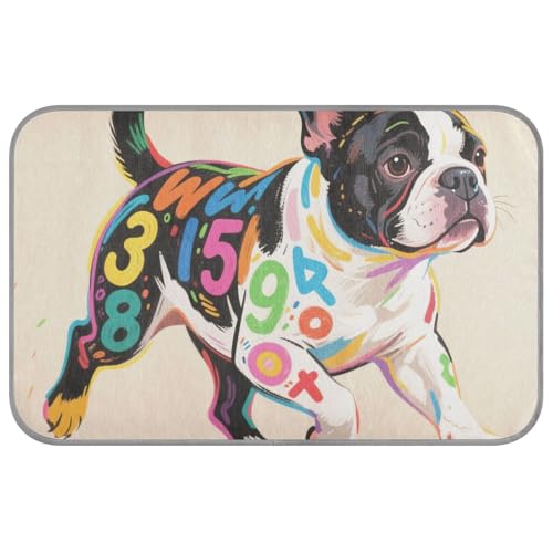 KLL Buntes Graffiti-Bulldoggen-Kühlkissen für Katzen, selbstkühlende Katzenbetten für den Innenbereich, Katzen, Outdoor, Sommer, Camas Frias Para, Perros, M KLL Buntes Graffiti-Bulldoggen-Kühlkissen für Katzen, selbstkühlende Katzenbetten für den Innenbereich, Katzen, Outdoor, Sommer, Camas Frias Para, Perros, M von KLL