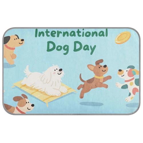 KLL Cartoon Happy Dogs Sommer-Hunde-Kühlmatte, Gel, selbstkühlend, für Hundekäfige, waschbar, Manta Refrescante para perro M KLL Cartoon Happy Dogs Sommer-Hunde-Kühlmatte, Gel, selbstkühlend, für Hundekäfige, waschbar, Manta Refrescante para perro M von KLL