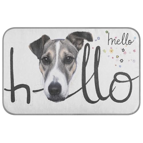 KLL Cartoon Minimalistische Hello Dog Sommer Outdoor Kühlmatte für Hunde Selbstkühlende Decke für Hunde für Hunde Indoor Cute Manta Fria para Perros M von KLL