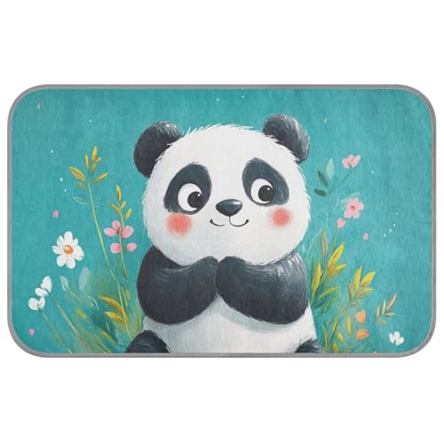 KLL Cunning Cartoon Panda Türkisfarbenes kühlendes Sommerbett für Hunde zum Schlafen für Hamster, weich, Cama Refrescante para Perros M KLL Cunning Cartoon Panda Türkisfarbenes kühlendes Sommerbett für Hunde zum Schlafen für Hamster, weich, Cama Refrescante para Perros M von KLL