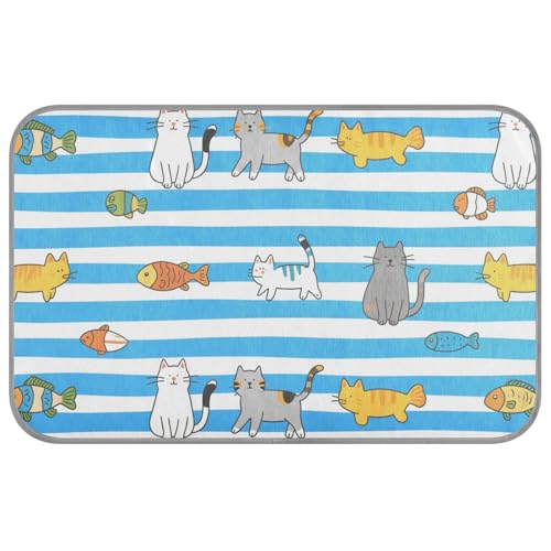 KLL Frio para Perros Kühlbett, selbstkühlende Matte für Hunde und Haustiere, rutschfest, Blau / Weiß gestreift, Größe M KLL Frio para Perros Kühlbett, selbstkühlende Matte für Hunde und Haustiere, rutschfest, Blau / Weiß gestreift, Größe M von KLL