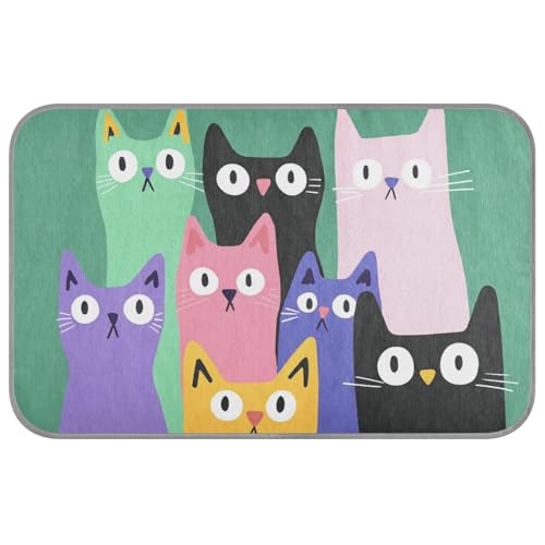 KLL Green Cat Fun Sommer-Kühlmatte für Hunde, selbstkühlende Decke für Hunde, Outdoor-Katze, weicher Manta Fria para Perros M KLL Green Cat Fun Sommer-Kühlmatte für Hunde, selbstkühlende Decke für Hunde, Outdoor-Katze, weicher Manta Fria para Perros M von KLL