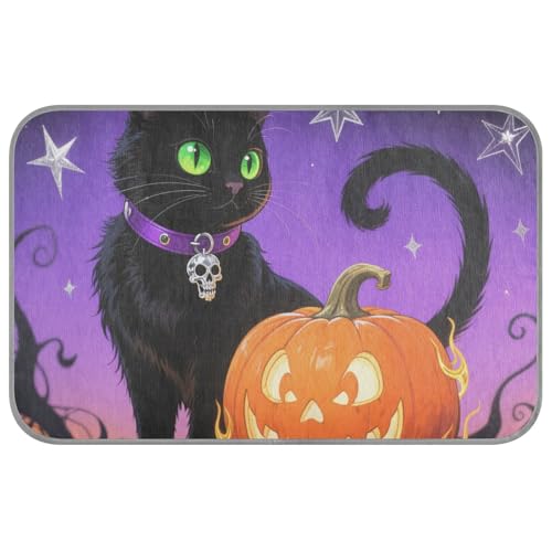 KLL Halloween-Katzen und Kürbisse, für den Sommer, selbstkühlend, für Katzen, Kaninchen, Outdoor-Katze, nicht elektrisch, Manta, Refrescante para perro M von KLL