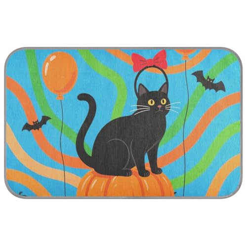 KLL Halloween-Kühlmatten, schwarz, für den Sommer, selbstkühlendes Katzenbett für draußen, für Kaninchen, Schlafen, Sommer, Tapete, Refrescante para mascotas, Größe M KLL Halloween-Kühlmatten, schwarz, für den Sommer, selbstkühlendes Katzenbett für draußen, für Kaninchen, Schlafen, Sommer, Tapete, Refrescante para mascotas, Größe M von KLL
