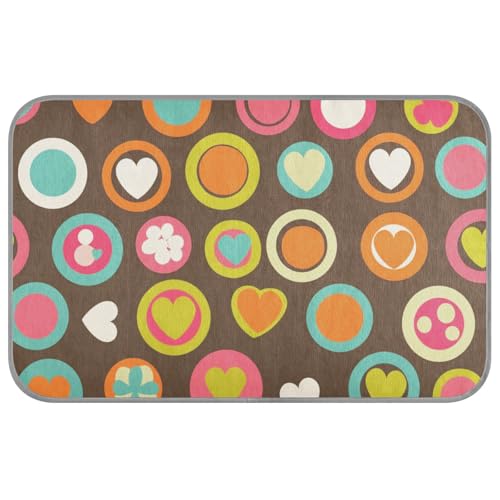 KLL Herzförmiges und blumenförmiges Retro-Design, Sommer, kühlend, selbstkühlend, Katzenbetten für Outdoor-Katzen für Kaninchen, Reisen, einzigartiges Klebeband für Perros, M KLL Herzförmiges und blumenförmiges Retro-Design, Sommer, kühlend, selbstkühlend, Katzenbetten für Outdoor-Katzen für Kaninchen, Reisen, einzigartiges Klebeband für Perros, M von KLL