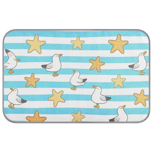 KLL Hundehütte, Seestern, Möwe, Sommer, kühlend, selbstkühlend, für Katzen, Outdoor, Hamster, Outdoor, Katze, weiche Cama Refrescante para Perros M, Blau / Weiß gestreift KLL Hundehütte, Seestern, Möwe, Sommer, kühlend, selbstkühlend, für Katzen, Outdoor, Hamster, Outdoor, Katze, weiche Cama Refrescante para Perros M, Blau / Weiß gestreift von KLL