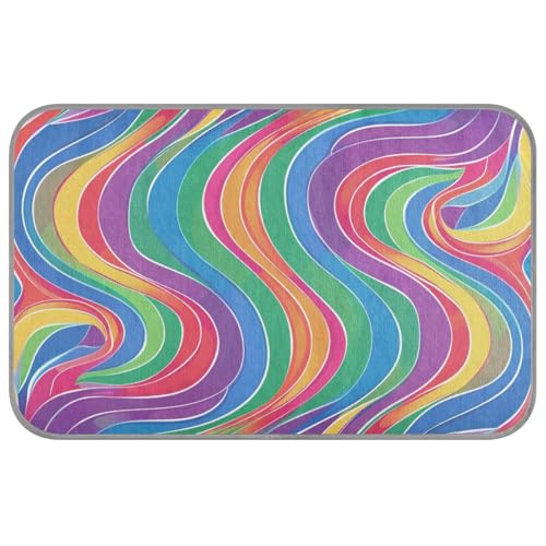 KLL Katzenbett für Schweine, Regenbogenfarben, abstrakt, spiralförmig, kühlend, selbstkühlend, für den Innenbereich, Mantas frías para Perros M KLL Katzenbett für Schweine, Regenbogenfarben, abstrakt, spiralförmig, kühlend, selbstkühlend, für den Innenbereich, Mantas frías para Perros M von KLL
