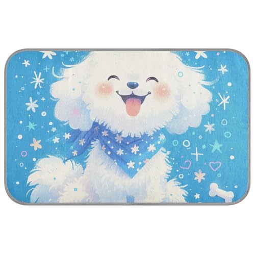 KLL Kühldecke für Hunde, niedlich, weiß, für den Sommer, selbstkühlend, für den Außenbereich, Katzenzubehör, Größe M KLL Kühldecke für Hunde, niedlich, weiß, für den Sommer, selbstkühlend, für den Außenbereich, Katzenzubehör, Größe M von KLL