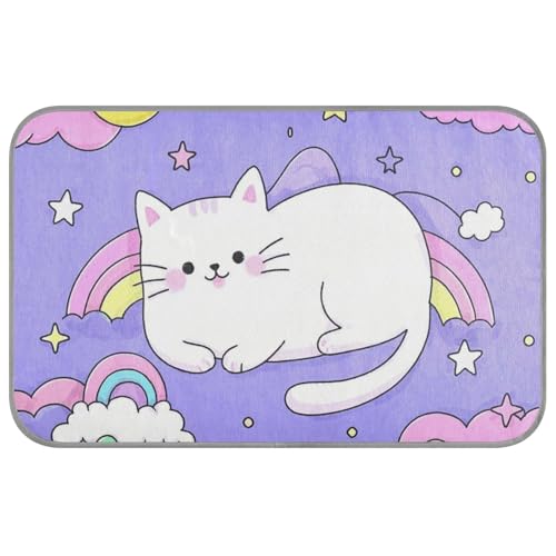 KLL Kühlende Hundematte mit niedlichem Cartoon-Katzenstern, lila, pfirsichfarben, für den Sommer, selbstkühlend, Katzenzubehör, Manta refrescante para perro M KLL Kühlende Hundematte mit niedlichem Cartoon-Katzenstern, lila, pfirsichfarben, für den Sommer, selbstkühlend, Katzenzubehör, Manta refrescante para perro M von KLL