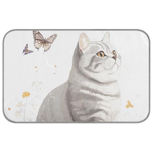 KLL Kühlendes Haustierbett im Cartoon-Design, britische Kurzhaar-Katzen, weiß, für den Sommer, selbstkühlendes Bett für Outdoor-Katzen für Hühner, gemütliches Schlafband, Frio para Perros M KLL Kühlendes Haustierbett im Cartoon-Design, britische Kurzhaar-Katzen, weiß, für den Sommer, selbstkühlendes Bett für Outdoor-Katzen für Hühner, gemütliches Schlafband, Frio para Perros M von KLL