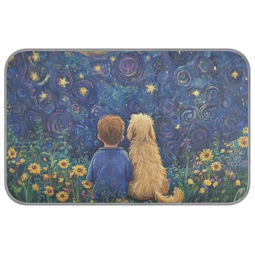 KLL Kühlkissen für Jungen und Hund, Sterne, Mond, verträumt, für den Sommer, selbstkühlend, Katzendecken für den Innenbereich, für Tiere, schlafende Katzen, Manta, erfrischend, Größe M KLL Kühlkissen für Jungen und Hund, Sterne, Mond, verträumt, für den Sommer, selbstkühlend, Katzendecken für den Innenbereich, für Tiere, schlafende Katzen, Manta, erfrischend, Größe M von KLL
