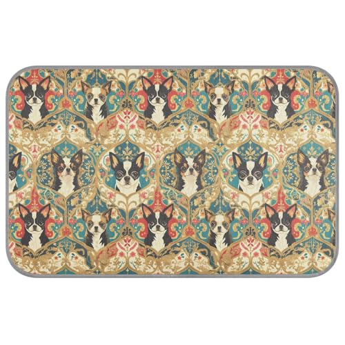 KLL Kühlkissen im Boho-Stil, niedlich, für den Sommer, Outdoor, selbstkühlende Pads für Hunde, Kätzchen, Outdoor-Katzen, abnehmbar, Cama Fria para perro M von KLL