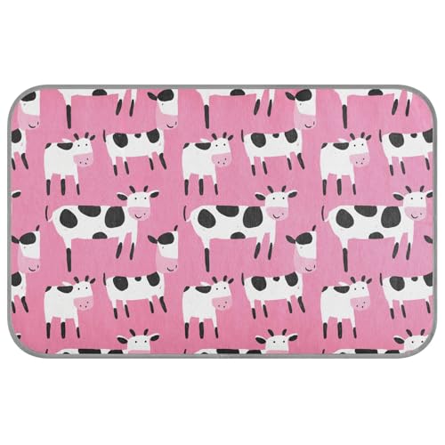KLL Kühlkissen oder -matten, niedliches Kuh-Design, selbstkühlende Katzendecken für den Innenbereich, für Hunde, Katzen, Outdoor, faltbares Klebeband, Größe M, Rosa KLL Kühlkissen oder -matten, niedliches Kuh-Design, selbstkühlende Katzendecken für den Innenbereich, für Hunde, Katzen, Outdoor, faltbares Klebeband, Größe M, Rosa von KLL