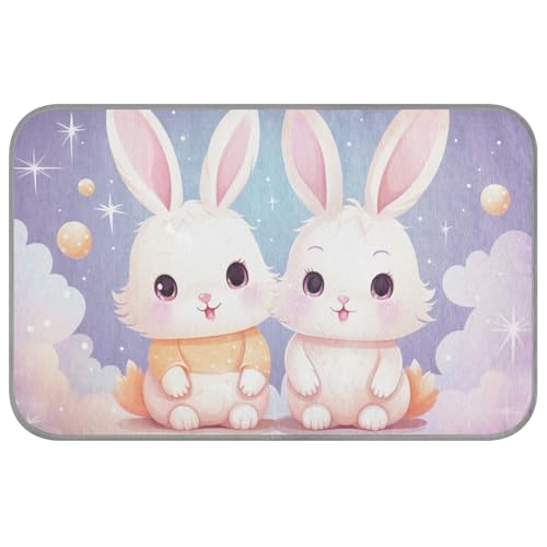 KLL Kühlmatte für Haustiere, Motiv: niedlicher Hase, selbstkühlend, für Schwein, Hunde, draußen mit Klebeband Frio para Perros M KLL Kühlmatte für Haustiere, Motiv: niedlicher Hase, selbstkühlend, für Schwein, Hunde, draußen mit Klebeband Frio para Perros M von KLL