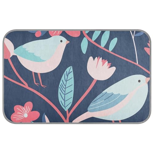 KLL Kühlmatte für Hunde, Motiv: Cartoon-Blumen, Vögel, selbstkühlendes Bett für Katzen, Outdoor, für Hunde, draußen, einzigartiges Klebeband, Größe M KLL Kühlmatte für Hunde, Motiv: Cartoon-Blumen, Vögel, selbstkühlendes Bett für Katzen, Outdoor, für Hunde, draußen, einzigartiges Klebeband, Größe M von KLL