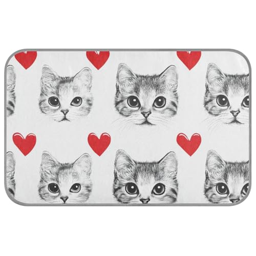 KLL Kühlmatte für Hunde und Katzen, Motiv: süße Katze, niedlich, schwarz, für den Sommer, Sommer, Cama, Fria, Para, Perro, M KLL Kühlmatte für Hunde und Katzen, Motiv: süße Katze, niedlich, schwarz, für den Sommer, Sommer, Cama, Fria, Para, Perro, M von KLL