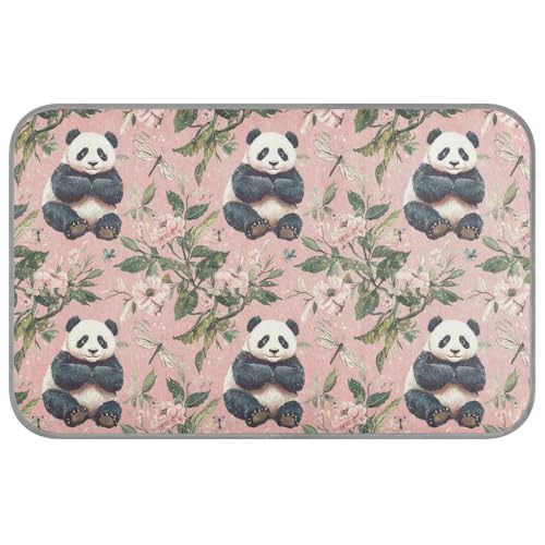 KLL Kühlmatte für Katzen, Motiv: niedliche Pandas, Blumen, selbstkühlende Matte für Katzen, für Hamster, schlafendes Haustier, Sommer, Cama Refrescante para Perros M KLL Kühlmatte für Katzen, Motiv: niedliche Pandas, Blumen, selbstkühlende Matte für Katzen, für Hamster, schlafendes Haustier, Sommer, Cama Refrescante para Perros M von KLL
